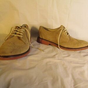 Cole Haan Tan Suede Oxfords